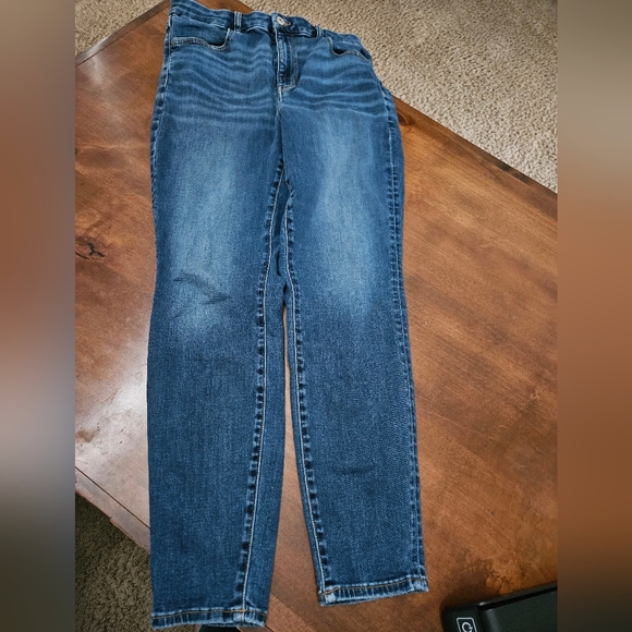 American Eagle Outfitters Blue Jeggings with Classic Denim Look - Picture 3 of 8
